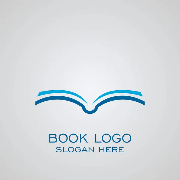 Logotipo Livro Logotipo Empresa Logotipo Publicação —  Vetores de Stock