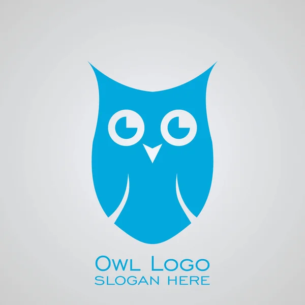 Sowa Projektowanie Logo Logo Edukacji Sowa Sylwetka Projektowanie Graficzne Ikony — Wektor stockowy