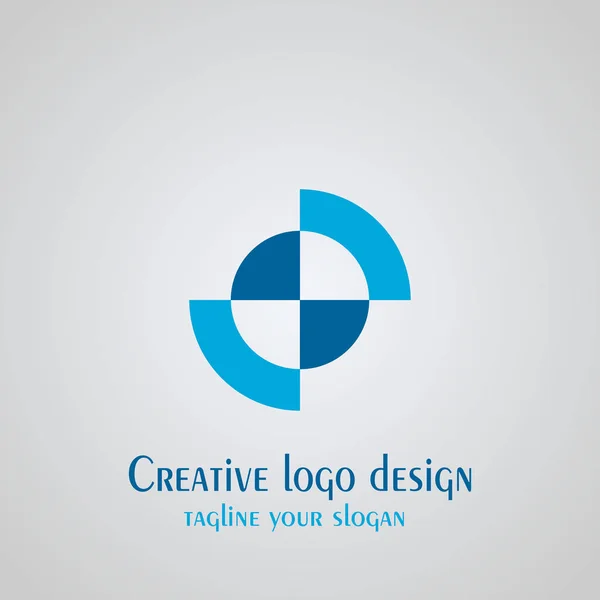 创意标志设计 典雅徽标 技术标志 圆圈形状 矢量图标 — 图库矢量图片