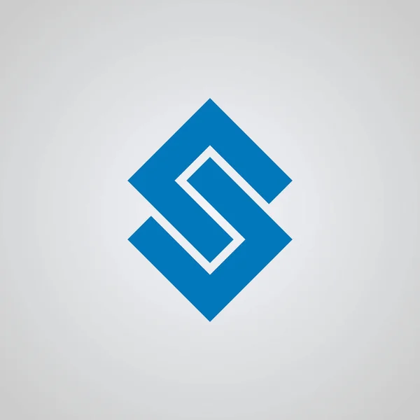 Brief Logo Logo Ontwerpen Verbinden Met Blauwe Kleur Vector Iconen — Stockvector