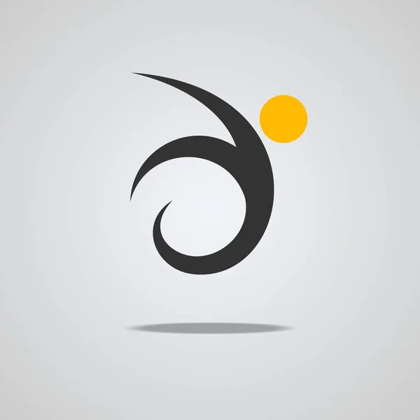 Lidé Aktivní Logo Gymnastické Logo Design Vektorové Ilustrace — Stockový vektor