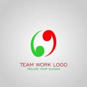 Team munka logó, partnerség logo, logo tervezés, vektoros ikonok.