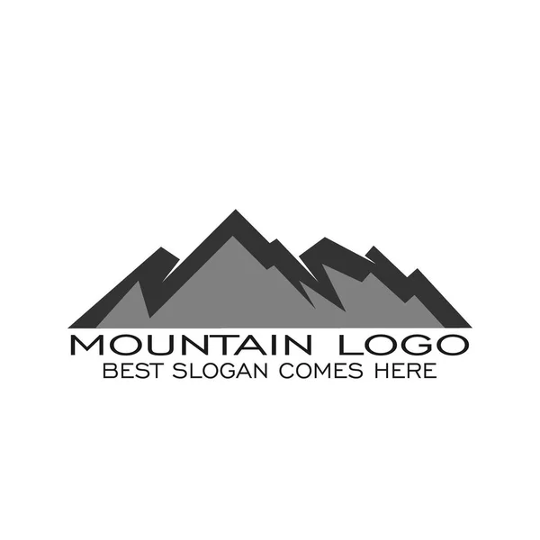 Conception Logo Montagne Modèle Concept Silhouette Icônes Vectorielles — Image vectorielle