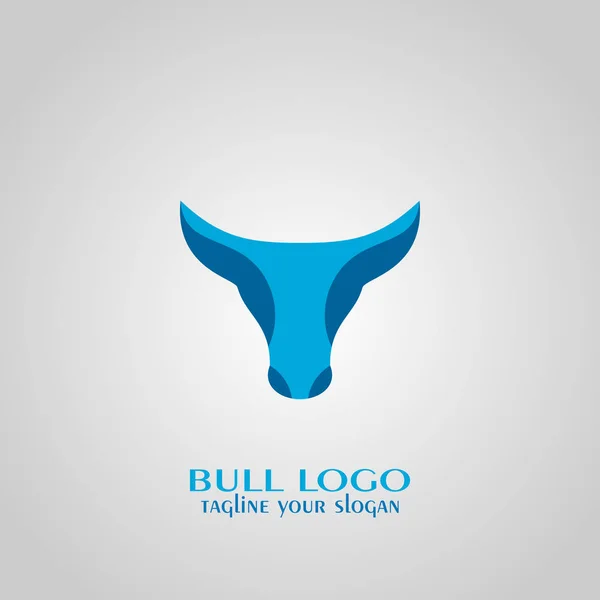 雄牛の頭のアイコン 雄牛のロゴデザイン ベクトル イラスト — ストックベクタ