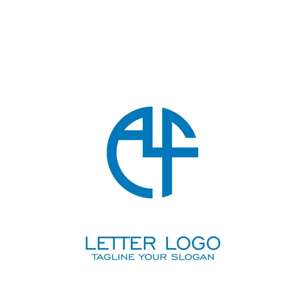 Diseño Del Logotipo Letra Circular Logotipo — Vector de stock