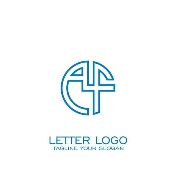 Diseño Del Logotipo Letra Circular Logotipo — Vector de stock