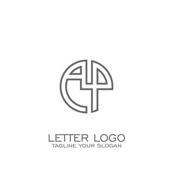 Projeto Logotipo Letra Círculo Logotipo —  Vetores de Stock