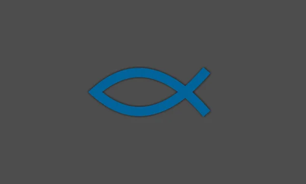 Fisch Logo Vektor Linienkonzept Icon Illustration Grafik Design — Stockvektor