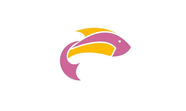 Vector Logotipo Pescado Icono Ilustración Diseño Gráfico Logo Icono Pescado — Vector de stock