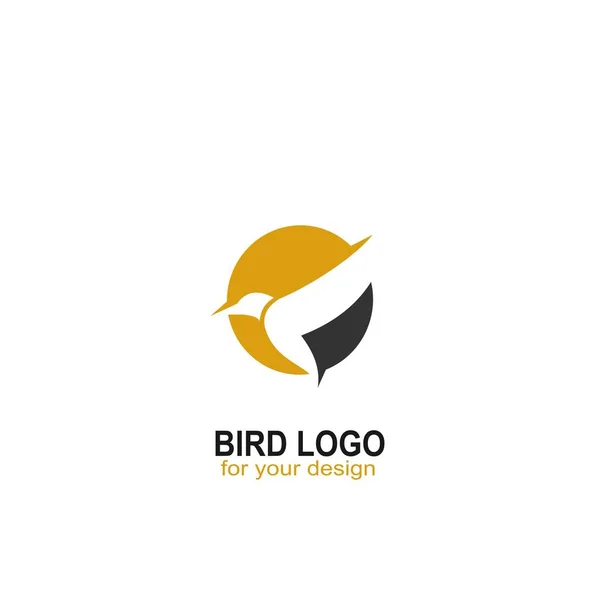 Logo Pájaro Icono Pájaro Con Concepto Círculo Iconos Vectoriales — Archivo Imágenes Vectoriales