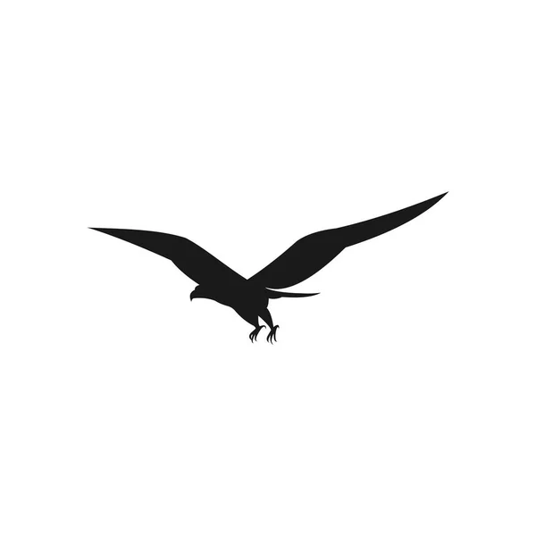 Adler Silhouette Vektor Adler Logo Fliegender Vogel Logo Silhouette Vektorillustrationen — Stockvektor