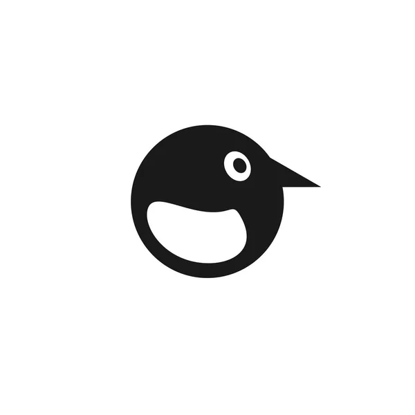 Vogel Logo Design Kreis Konzept Vorlage Vektorsymbole — Stockvektor