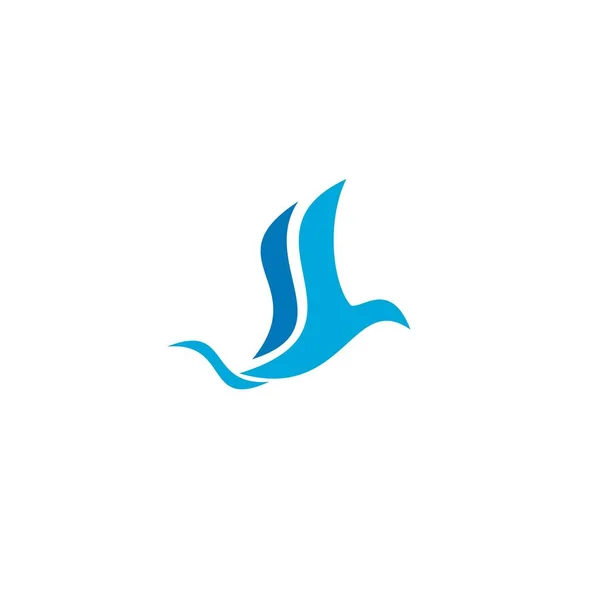 Logo Pájaro Diseño Gráfico Creativo Ilustraciones Vectoriales — Vector de stock