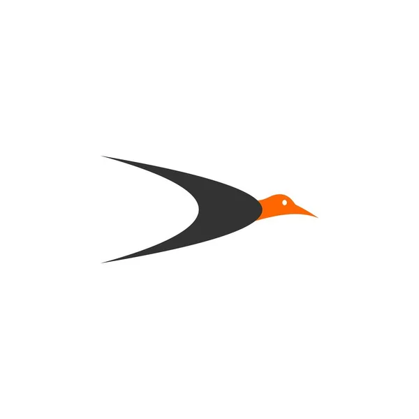Vogel Logo Vektor Einfaches Logo Kreatives Grafik Design Vektor Symbole — Stockvektor