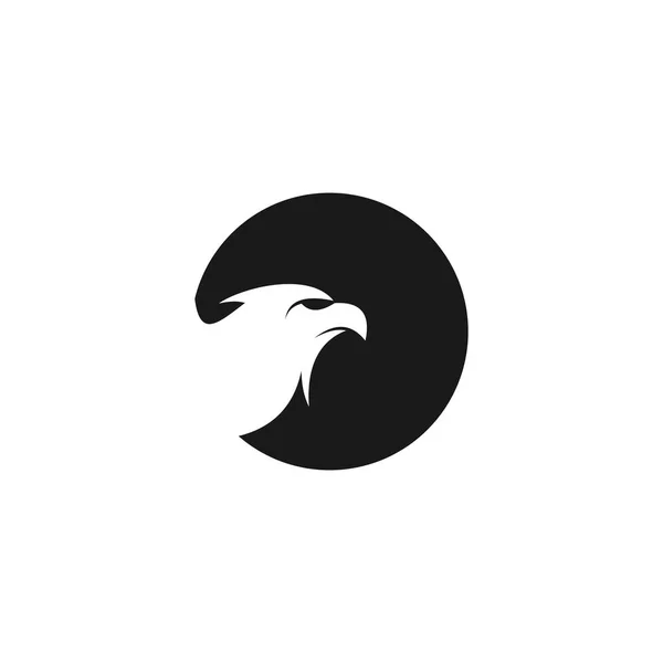 Logo Eagle Eagle Hoofd Pictogram Vogel Logo Ontwerp Cirkel Concept — Stockvector