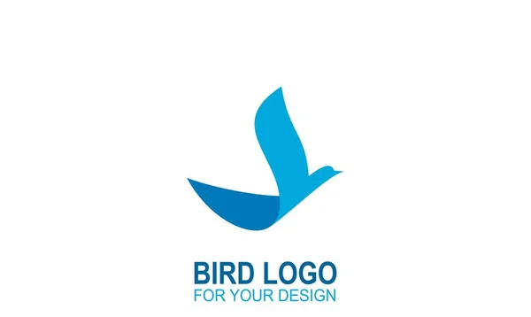 Flying Bird Logo Vector Diseño Del Pájaro Papel Vector Iconos — Archivo Imágenes Vectoriales