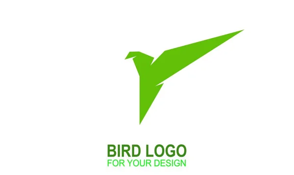 Pájaro Logo Vector Diseño Silueta Origami Vector Iconos — Archivo Imágenes Vectoriales