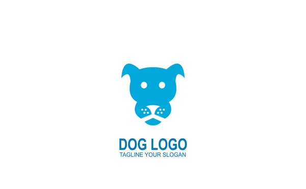 Pictograma Cap Câine Vector Logo Câinelui Logotipuri Pentru Animale Companie — Vector de stoc