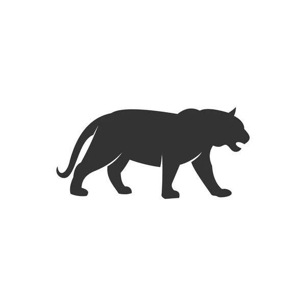 Tygrys Sylwetka Logo Ilustracji Wektorowych — Wektor stockowy