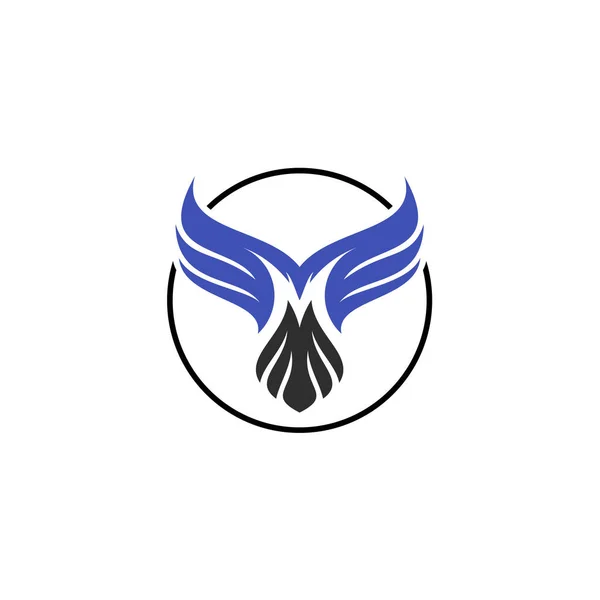 Abstrakcyjne Logo Ptaka Początkowa Litera Szablon Koncepcji Logo Graficznego Eleganckie — Wektor stockowy