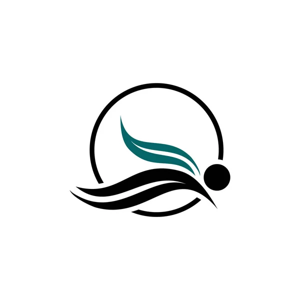 Modèle Conception Logo Massage Corps Logo Icône Symbole Massages Corporels — Image vectorielle