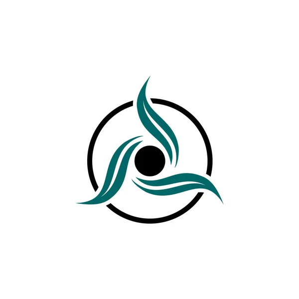 Modèle Conception Logo Massage Logo Icône Symbole Massages Corporels Trois — Image vectorielle