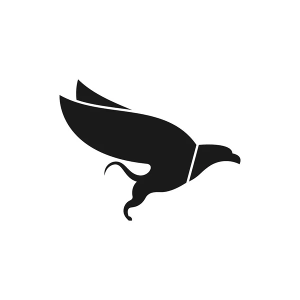 Vector Águila Con Cuerpo Tigre Plantilla Concepto Diseño Logotipo Fantasía — Archivo Imágenes Vectoriales
