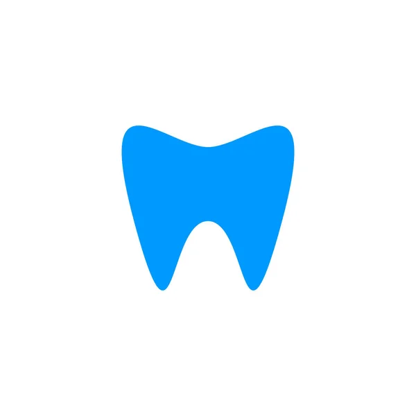 Abstraktes Zahnlogo Designkonzept Für Zahnpflege Isoliert Auf Weißem Hintergrund — Stockvektor