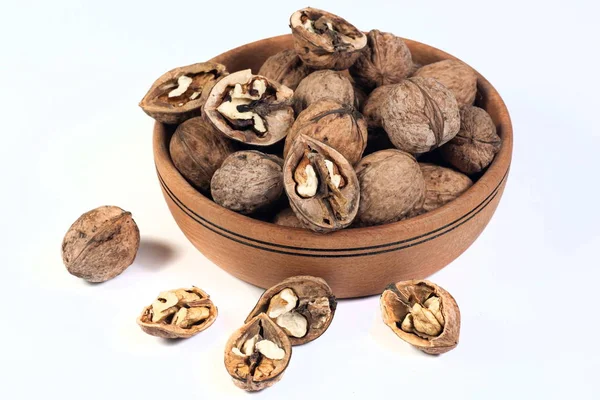 Walnuts in bowl — Stock Photo, Image