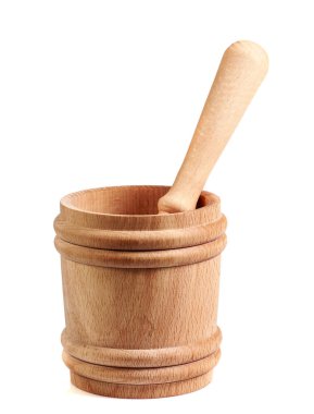 ahşap kase izole