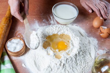 Un pişirme için hazırlanan Baker