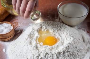 Un pişirme için hazırlanan Baker