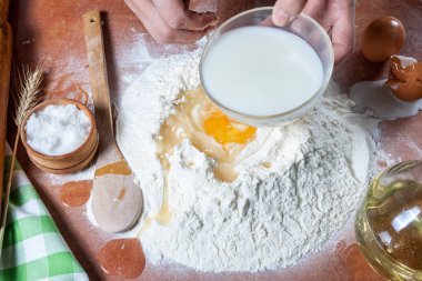Un pişirme için hazırlanan Baker