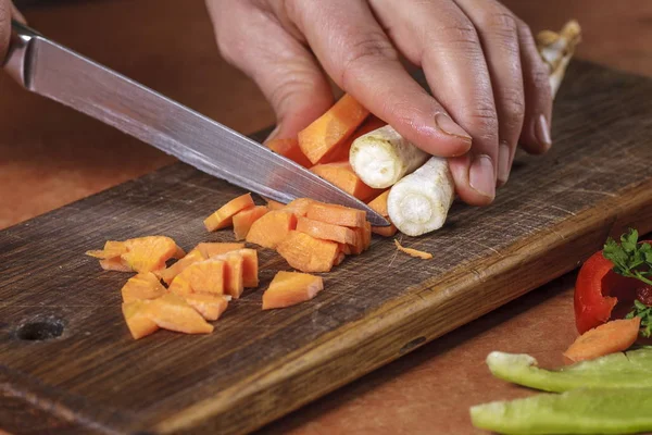 Chohhed vegetableschopped vegetables — Stock Photo, Image