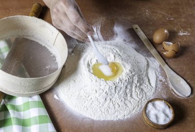 Un pişirme için hazırlanan Baker