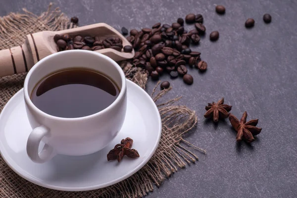 Coffe in white cup — Stock Photo, Image