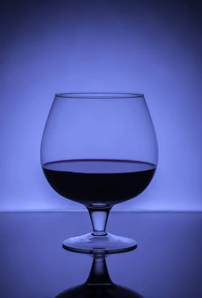 Vidro com vinho — Fotografia de Stock