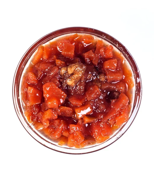 Tasti jam on white — Stock Photo, Image