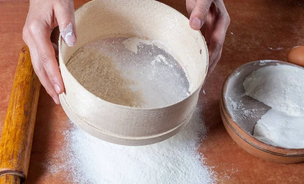 Flour for pie — Stock Photo, Image