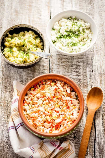 Ensalada de carne y verduras — Foto de Stock