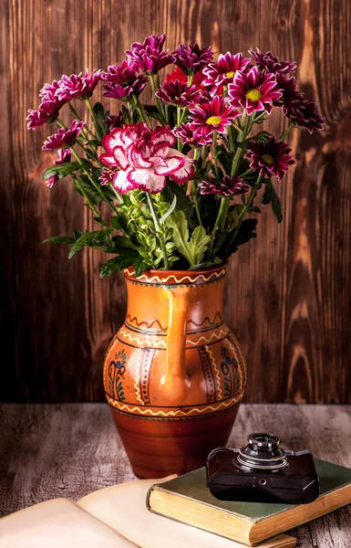 Asters em vaso — Fotografia de Stock