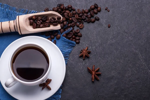 Coffee in white cup — Stock Photo, Image