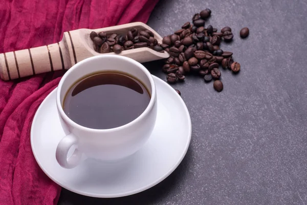 Coffee in white cup — Stock Photo, Image