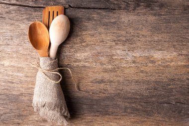 rustik tahta kaşıklar