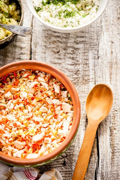 Ensalada de carne y verduras — Foto de Stock