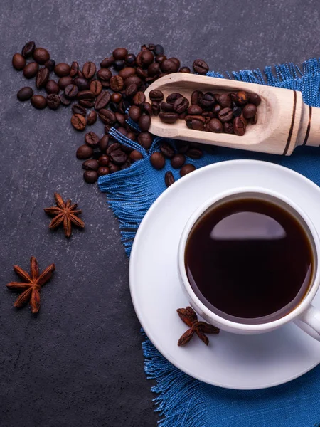 Coffee in white cup — Stock Photo, Image