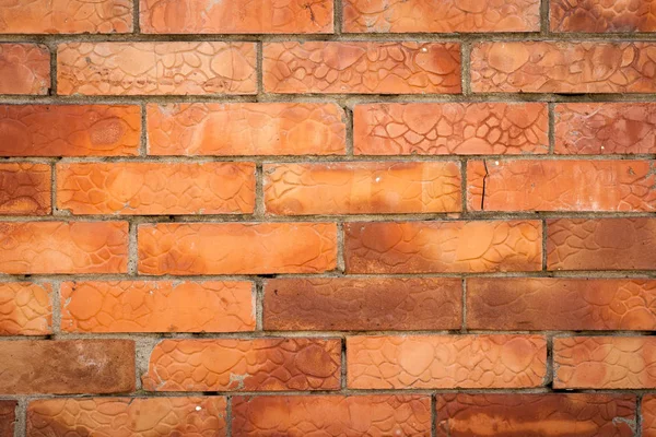 Wall of red brick — Stock Photo, Image