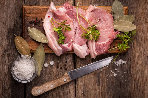 猪肉原料肉 — 图库照片
