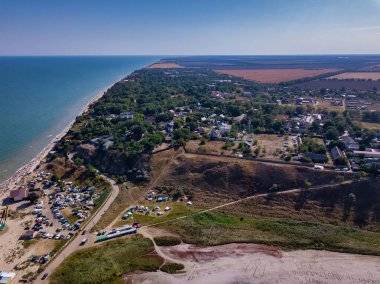 Ukrayna 'nın Odessa bölgesinde Curortnoe deniz tükürük merkezi.