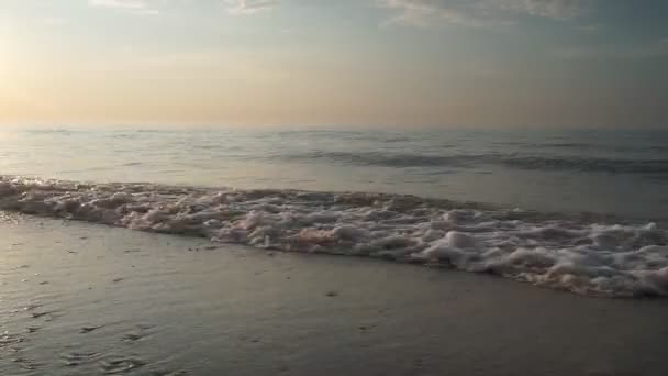 Blick Über Das Meer Bei Sonnenaufgang Schöne Meereslandschaft — Stockvideo